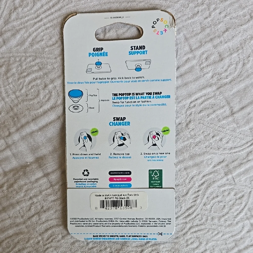 Brand NEW! PopSocket PopGrip - Black